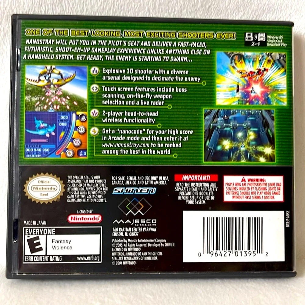 Nintendo DS Nanostray Video Game Complete with Case and Manual